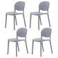Nordic Backrest Stackable Chair with Acrylic Legs for Dining Room