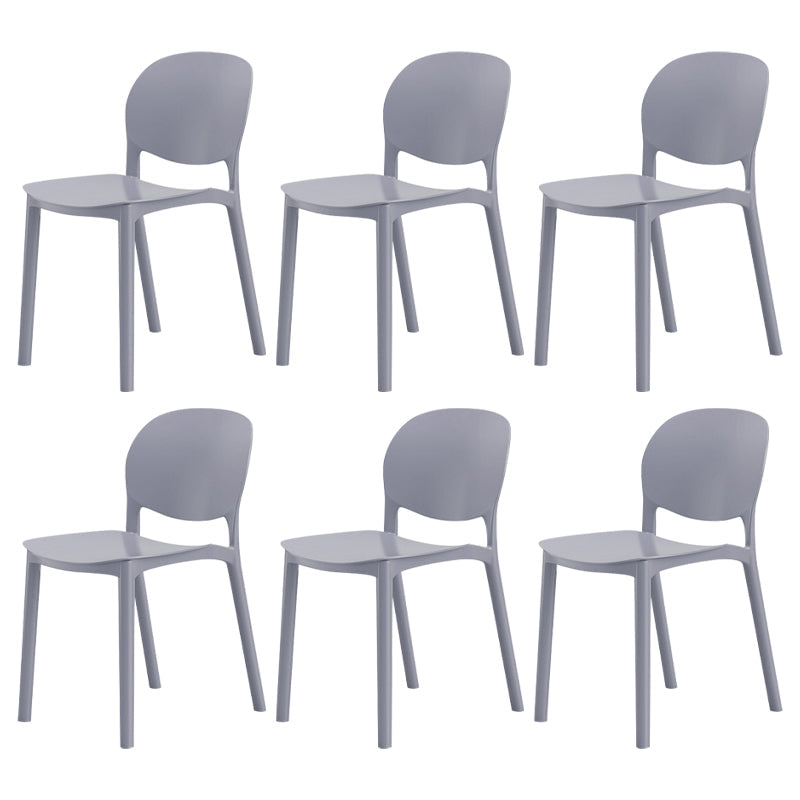 Nordic Backrest Stackable Chair with Acrylic Legs for Dining Room