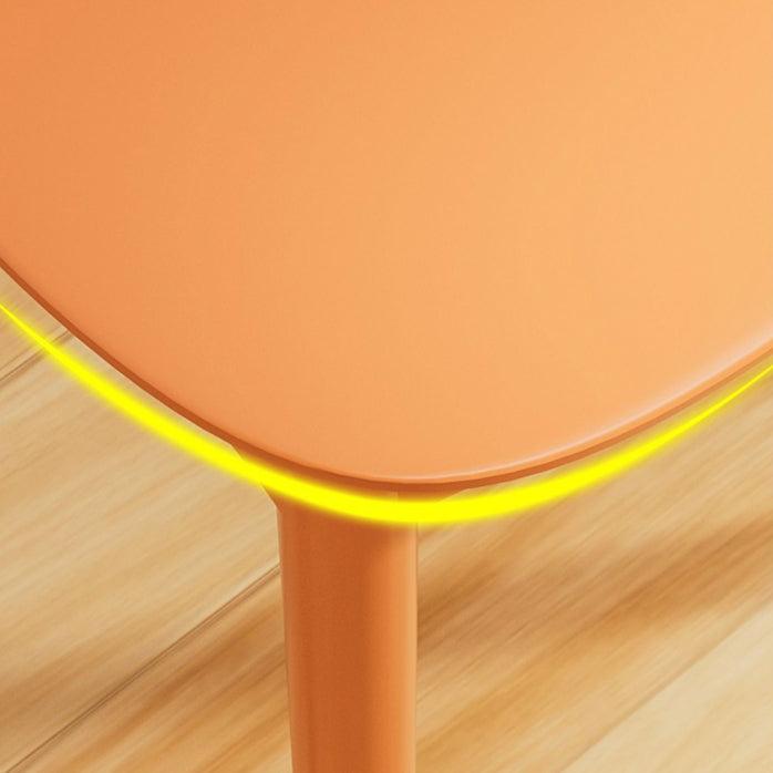 Nordic Backrest Stackable Chair with Acrylic Legs for Dining Room