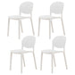 Nordic Backrest Stackable Chair with Acrylic Legs for Dining Room