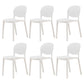Nordic Backrest Stackable Chair with Acrylic Legs for Dining Room