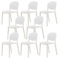Nordic Backrest Stackable Chair with Acrylic Legs for Dining Room