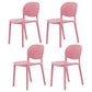 Nordic Backrest Stackable Chair with Acrylic Legs for Dining Room