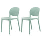 Nordic Backrest Stackable Chair with Acrylic Legs for Dining Room