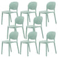 Nordic Backrest Stackable Chair with Acrylic Legs for Dining Room