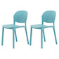 Nordic Backrest Stackable Chair with Acrylic Legs for Dining Room