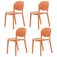 Nordic Backrest Stackable Chair with Acrylic Legs for Dining Room