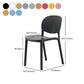 Nordic Backrest Stackable Chair with Acrylic Legs for Dining Room