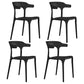 Nordic Backrest Armrest Acrylic Chair with Acrylic Legs for Dining Room