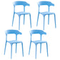 Nordic Backrest Armrest Acrylic Chair with Acrylic Legs for Dining Room