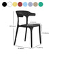 Nordic Backrest Armrest Acrylic Chair with Acrylic Legs for Dining Room