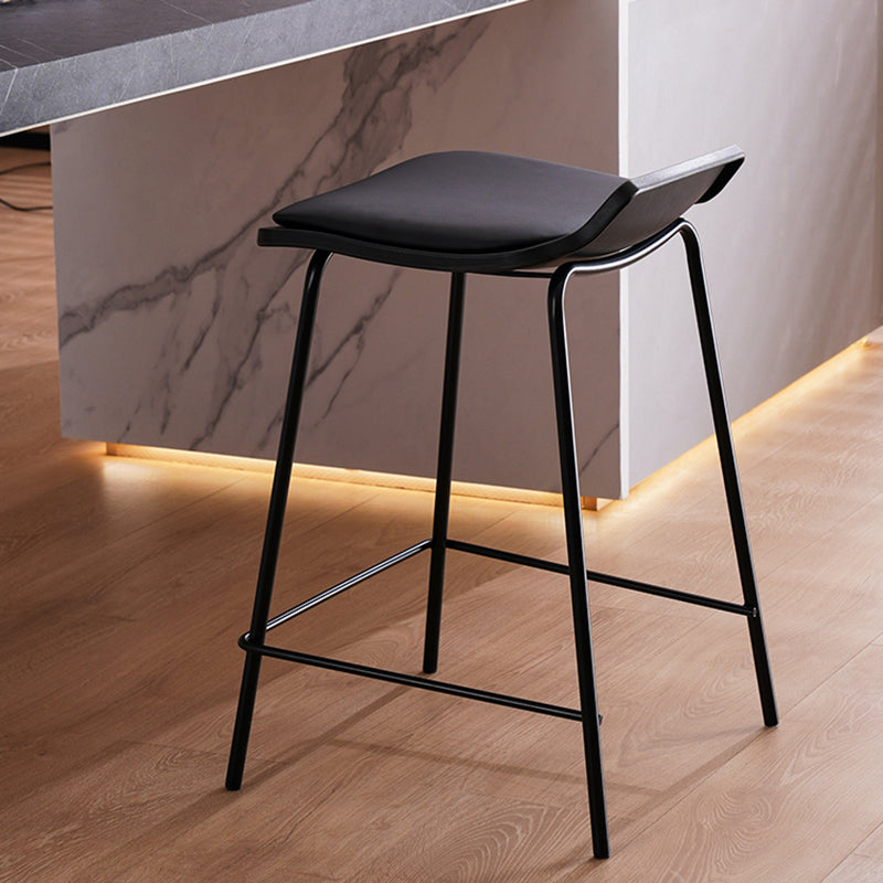 Industrial Style Metal Bar Stool Footrest Counter Stool for Restaurant