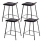 Industrial Style Metal Bar Stool Footrest Counter Stool for Restaurant
