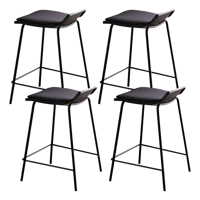 Industrial Style Metal Bar Stool Footrest Counter Stool for Restaurant