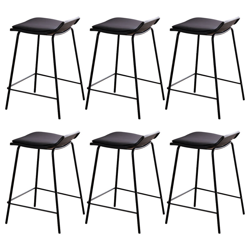 Industrial Style Metal Bar Stool Footrest Counter Stool for Restaurant