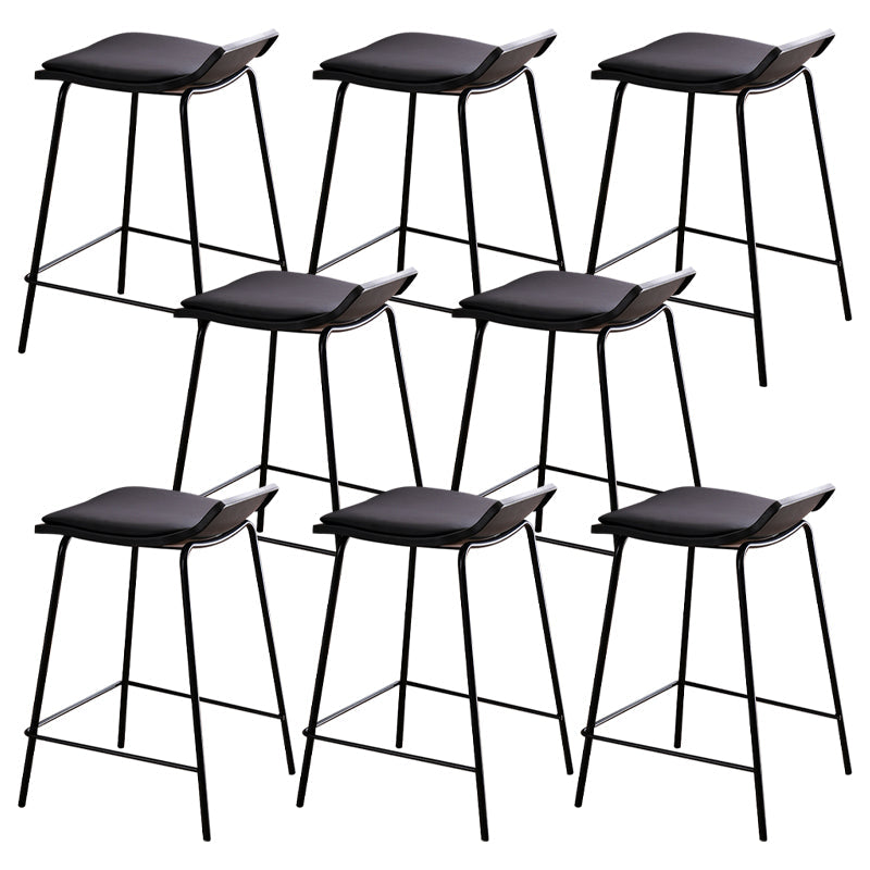 Industrial Style Metal Bar Stool Footrest Counter Stool for Restaurant