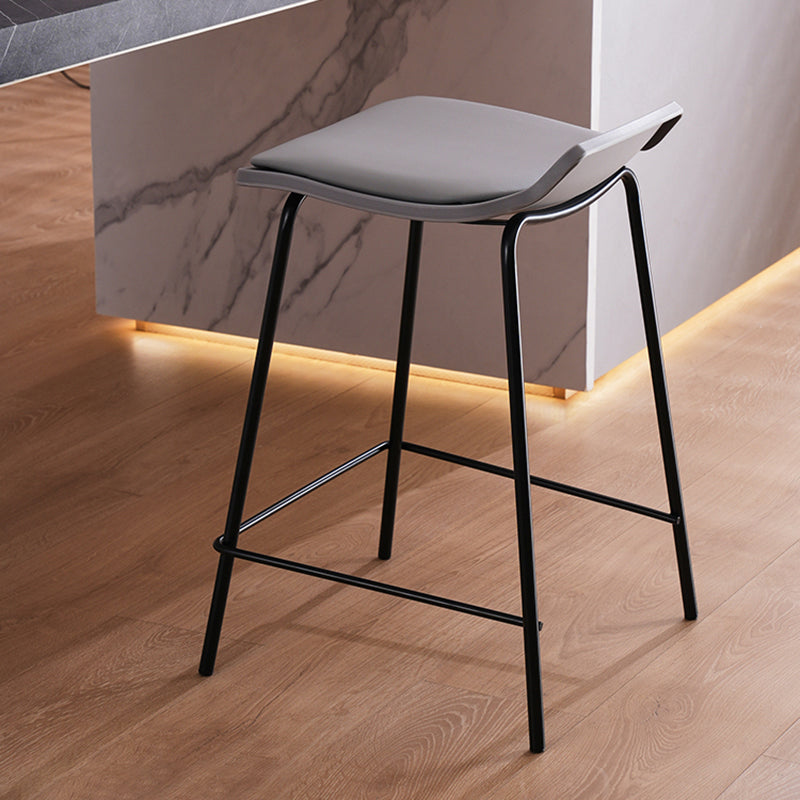 Industrial Style Metal Bar Stool Footrest Counter Stool for Restaurant