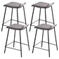 Industrial Style Metal Bar Stool Footrest Counter Stool for Restaurant