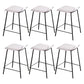 Industrial Style Metal Bar Stool Footrest Counter Stool for Restaurant