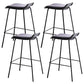 Industrial Style Metal Bar Stool Footrest Counter Stool for Restaurant