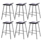Industrial Style Metal Bar Stool Footrest Counter Stool for Restaurant