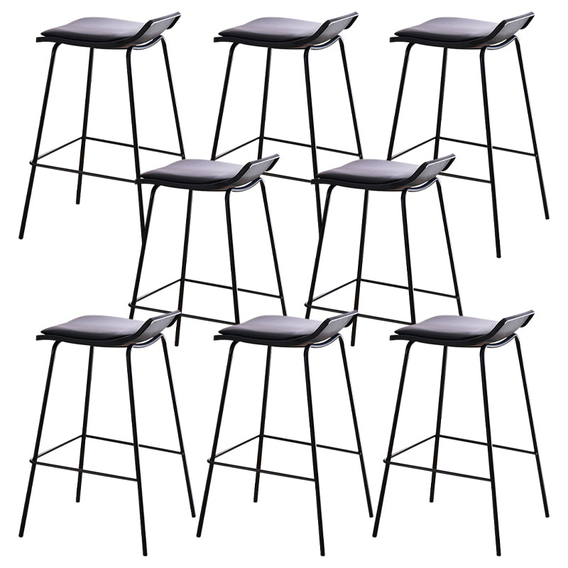 Industrial Style Metal Bar Stool Footrest Counter Stool for Restaurant