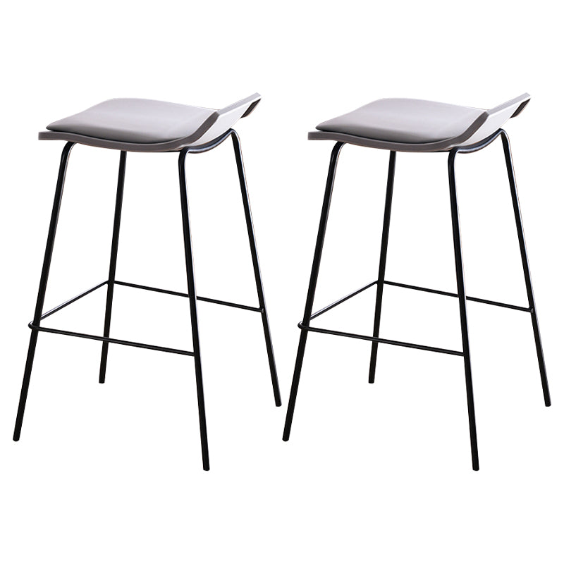 Industrial Style Metal Bar Stool Footrest Counter Stool for Restaurant