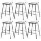 Industrial Style Metal Bar Stool Footrest Counter Stool for Restaurant