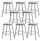 Industrial Style Metal Bar Stool Footrest Counter Stool for Restaurant