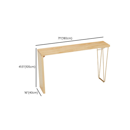 Tavolo da pranzo a barre contemporaneo interno tavolo da bar rettangolo con telaio in legno di pino