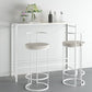 Modern Bar Dining Table Rectangle Indoor Bar Stool Table with Footrest Clearhalo 'Bar Furniture' 'Bar Tables' 'bar_tables' 'furn' 'furn_bar_tables' 'Furniture' 'Kitchen & Dining Furniture' 7477872