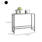 Modern Bar Dining Table Rectangle Indoor Bar Stool Table with Footrest Clearhalo 'Bar Furniture' 'Bar Tables' 'bar_tables' 'furn' 'furn_bar_tables' 'Furniture' 'Kitchen & Dining Furniture' 7477883