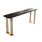 Indoor Contemporary Bar Dining Table Rectangle Wooden Bar Table Black Without Chairs Clearhalo 'Bar Furniture' 'Bar Tables' 'bar_tables' 'furn' 'furn_bar_tables' 'Furniture' 'Kitchen & Dining Furniture' 7477886