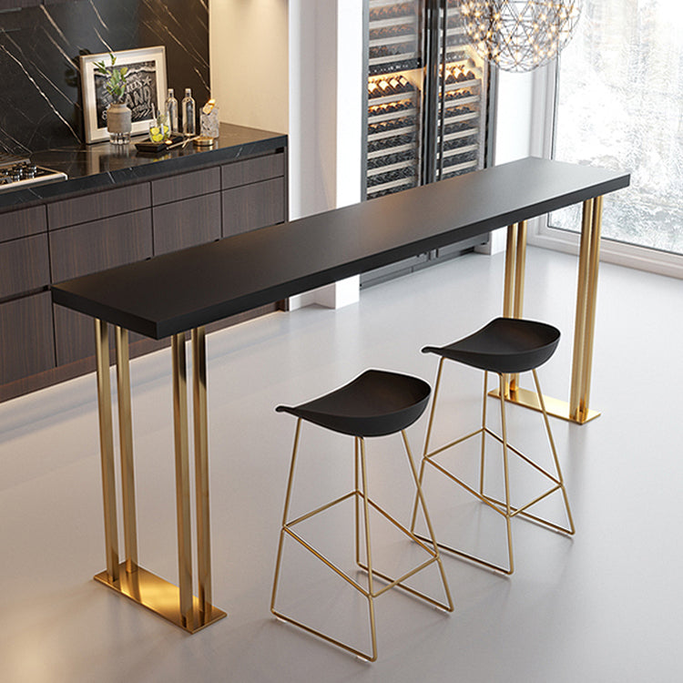 Indoor Contemporary Bar Dining Table Rectangle Wooden Bar Table Clearhalo 'Bar Furniture' 'Bar Tables' 'bar_tables' 'furn' 'furn_bar_tables' 'Furniture' 'Kitchen & Dining Furniture' 7477889