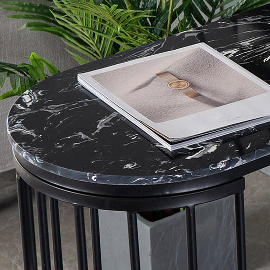 Mesa de comedor de bar de estilo glamorosa mesa de taburete de barra de mármol con almacenamiento