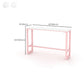 Glam Rectangle Bar Stool Table White Top Pub Table with Pink Base Clearhalo 'Bar Furniture' 'Bar Tables' 'bar_tables' 'furn' 'furn_bar_tables' 'Furniture' 'Kitchen & Dining Furniture' 7477962