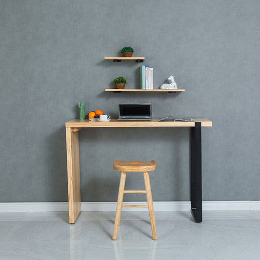 Mesa de comedor de altura de pub moderna mesa de altura de contador de madera natural