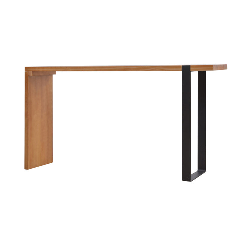 Modern Pub Height Dining Table Natural Wood Counter Height Table