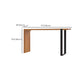 Modern Pub Height Dining Table Natural Wood Counter Height Table
