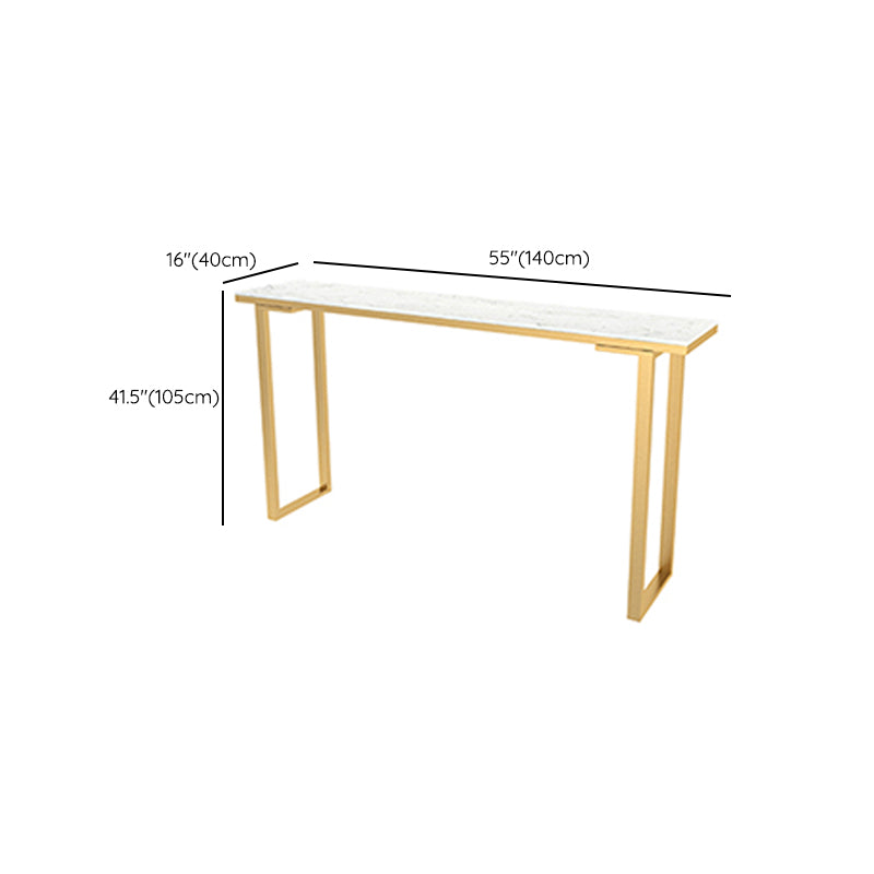 Indoor Contemporary Bar Dining Table Rectangle Faux Marble Bar Table Clearhalo 'Bar Furniture' 'Bar Tables' 'bar_tables' 'furn' 'furn_bar_tables' 'Furniture' 'Kitchen & Dining Furniture' 7478002