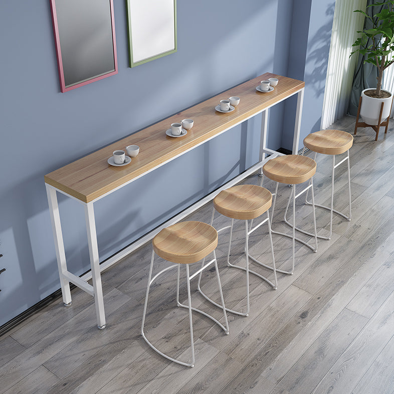 Indoor Contemporary Bar Dining Table Rectangle Solid Wood Bar Table Clearhalo 'Bar Furniture' 'Bar Tables' 'bar_tables' 'furn' 'furn_bar_tables' 'Furniture' 'Kitchen & Dining Furniture' 7478042