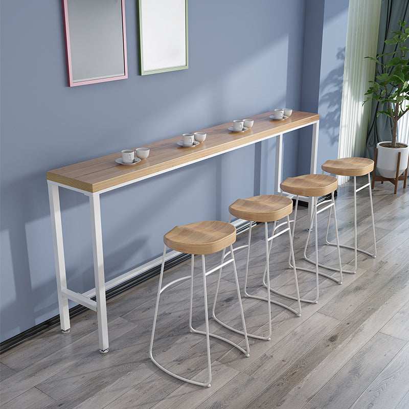 Indoor Contemporary Bar Dining Table Rectangle Solid Wood Bar Table Clearhalo 'Bar Furniture' 'Bar Tables' 'bar_tables' 'furn' 'furn_bar_tables' 'Furniture' 'Kitchen & Dining Furniture' 7478043