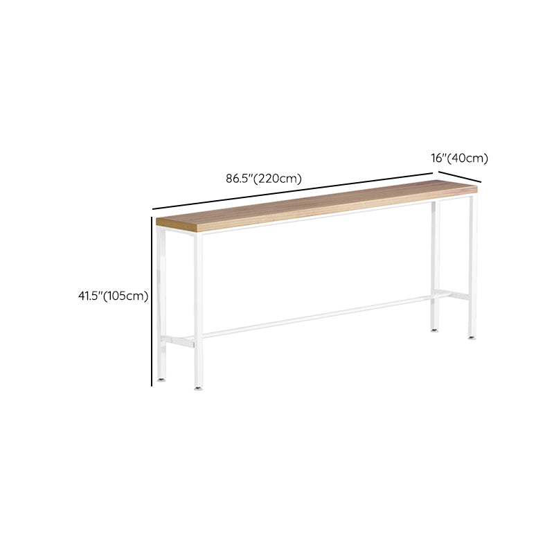 Indoor Contemporary Bar Dining Table Rectangle Solid Wood Bar Table Clearhalo 'Bar Furniture' 'Bar Tables' 'bar_tables' 'furn' 'furn_bar_tables' 'Furniture' 'Kitchen & Dining Furniture' 7478056