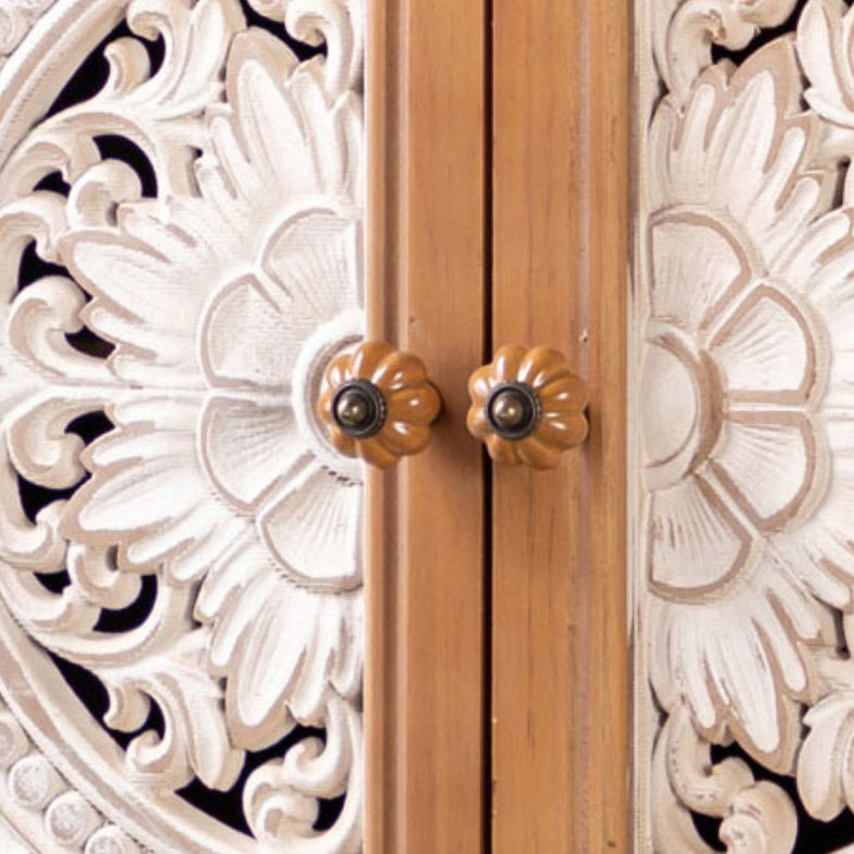 Zeitgenössischer Seitenbrettkiefern -Sideboardtisch mit Türen für Esszimmer