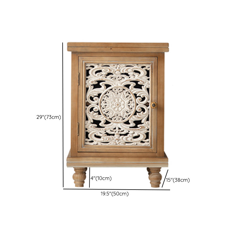 Zeitgenössischer Seitenbrettkiefern -Sideboardtisch mit Türen für Esszimmer