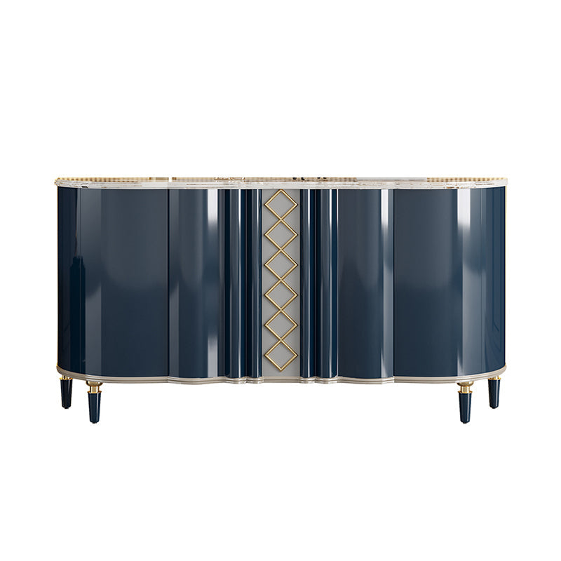 Contemporary Side Board Stone Sideboard Table with Doors for Kitchen Clearhalo 'buffet_sideboard' 'Buffets & Sideboards' 'furn' 'furn_buffet_sideboard' 'Furniture' 'Kitchen & Dining Furniture' 7478138