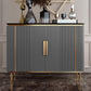 Zeitgenössischer Seitenbrett Marmor -Sideboardschrank mit Beinen für Esszimmer