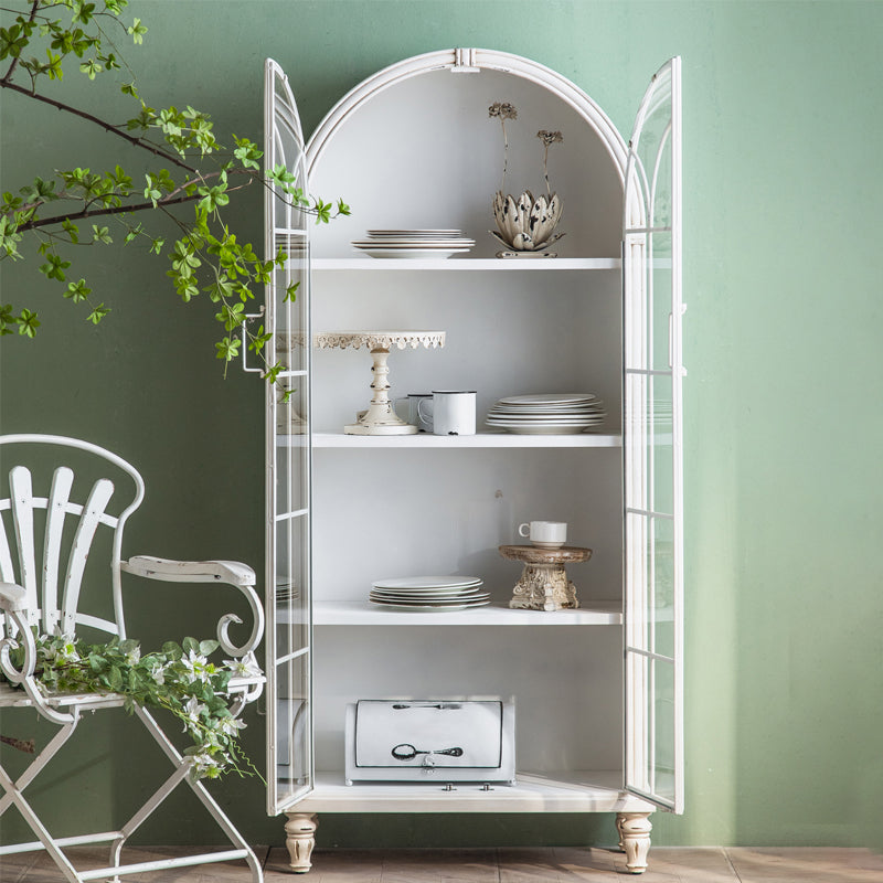 Armoire à plateau de planche latérale contemporaine avec portes pour la cuisine