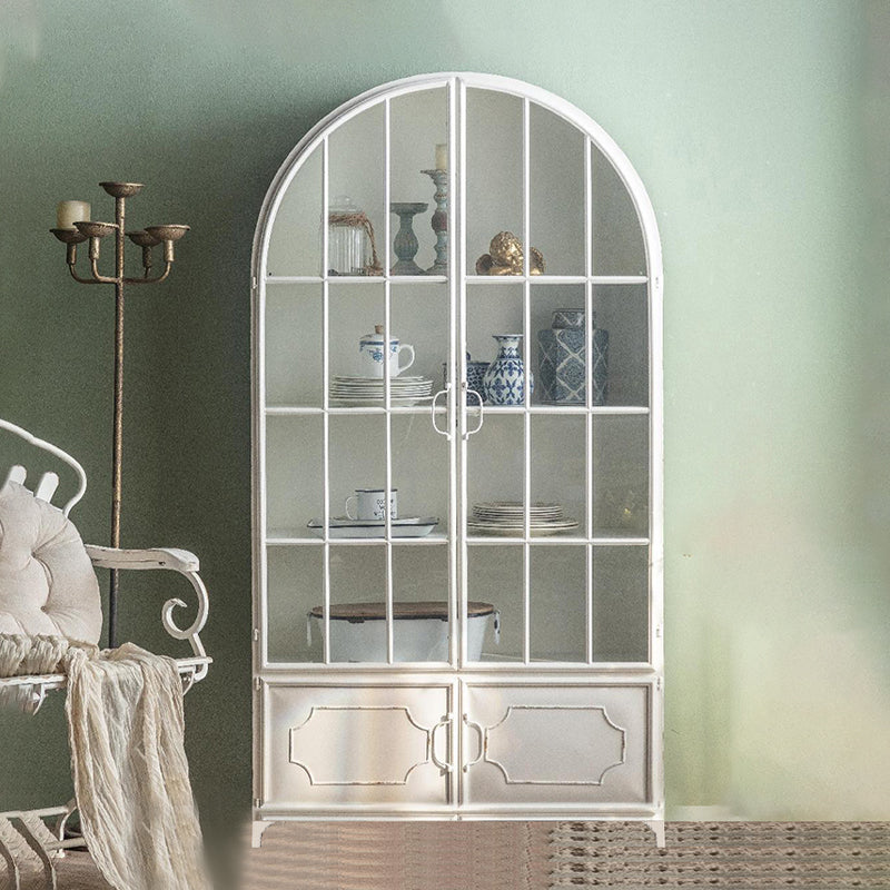 Armoire à plateau de planche latérale contemporaine avec portes pour la cuisine