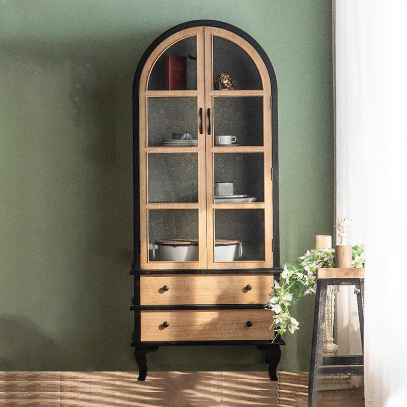 Armoire à plateau de planche latérale contemporaine avec portes pour la cuisine